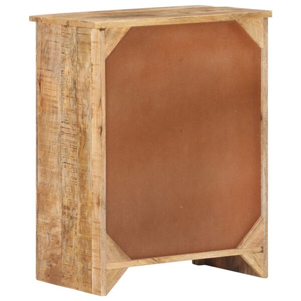 vidaXL Credenza 59x35x75 cm in Legno Massello di Mango Grezzo