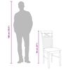 vidaXL Sedie da Pranzo con Cuscini 2 pz Bianco Legno Massello di Hevea