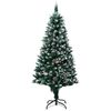 vidaXL Albero di Natale artificiale con 300 LED Verde 180 cm