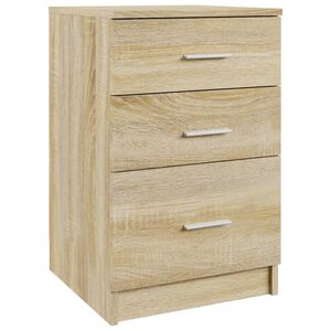 vidaXL Comodino Rovere Sonoma 40x40x63 cm in Legno Multistrato