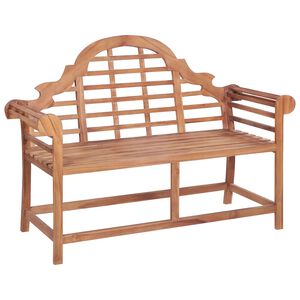 vidaXL Panca da Giardino 127x58,5x92,5 cm in Legno Massello di Teak