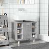 vidaXL Mobile da Bagno Grigio Cemento 60x32x53,5 cm Legno Multistrato