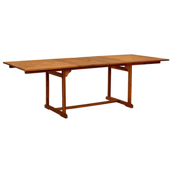 vidaXL Set Pranzo da Giardino 9pz Legno Massello di Acacia e Textilene