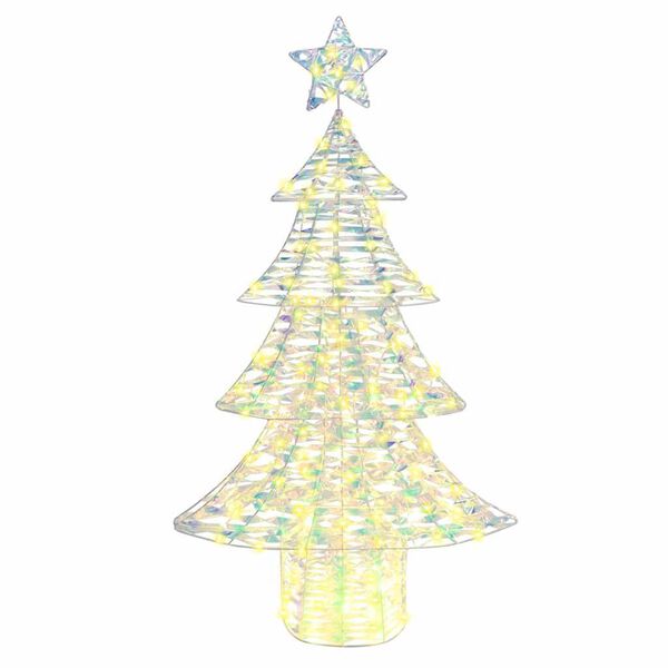 vidaXL Albero di Natale con 160 LED Bianco caldo 150 cm PET