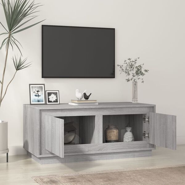 vidaXL Tavolino da Salotto Grigio Sonoma 102x50x44cm Legno Multistrato