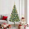 vidaXL Albero di Natale artificiale Verde 180 cm PVC e Acciaio