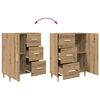 vidaXL Credenza con cassetto Rovere artigianale 69,5 x 34 x 180 cm
