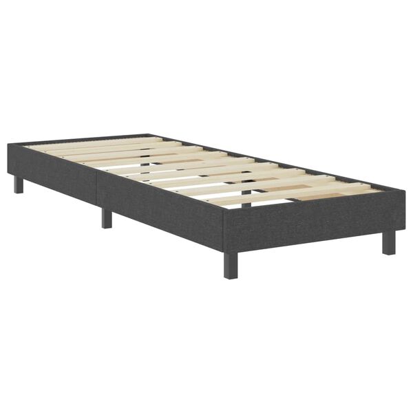 vidaXL Letto a Molle Grigio Scuro in Tessuto 100x200 cm