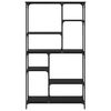 vidaXL Libreria Rovere Nero 99 x 35,5 x 176 cm Legno multistrato