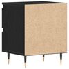 vidaXL Armadio da Notte con cassetto 2 pcs Rovere Nero 40 x 35 x 50 cm