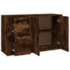 vidaXL Credenza Rovere Fumo 100x33x59,5 cm in Legno Multistrato