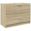 vidaXL Mobile Sottolavabo Rovere Sonoma 78x37x59 cm in Truciolare