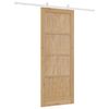 vidaXL Porta scorrevole ORKDAL Marrone 83 x 211 cm Pino massello