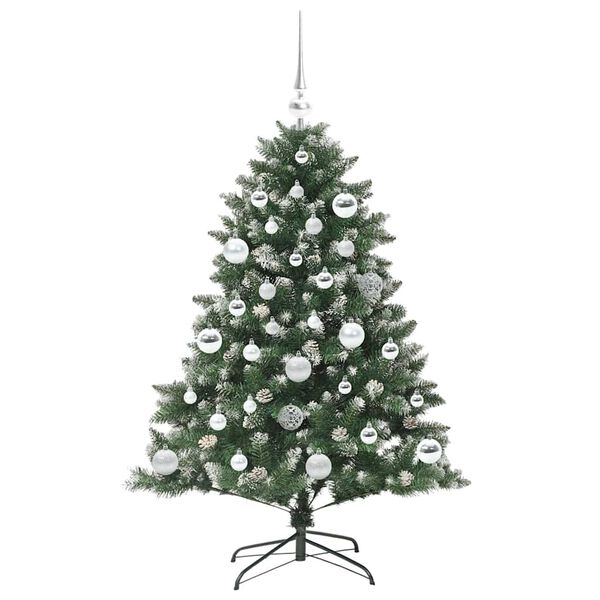 vidaXL Albero di Natale artificiale con 150 LED Verde 120 cm
