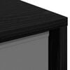 vidaXL Credenza con cassetto Rovere Nero 30,5 x 27 x 84,5 cm