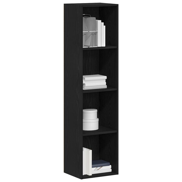 vidaXL | Armadio per Libri | Rovere Nero 36 x 30 x 143 cm