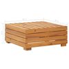 vidaXL Set Divani Giardino 5 pz con Cuscini Legno Acacia Bianco Crema