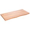 vidaXL Piano Tavolo Marrone 100x50x(2-4) cm Massello Rovere Trattato
