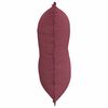 vidaXL Cuscino per Schiena Rosso Vino 80 x 19 x 50 cm Tessuto