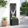 vidaXL Schermo per privacy in giardino Stampa animale Nero 50 x 140 cm