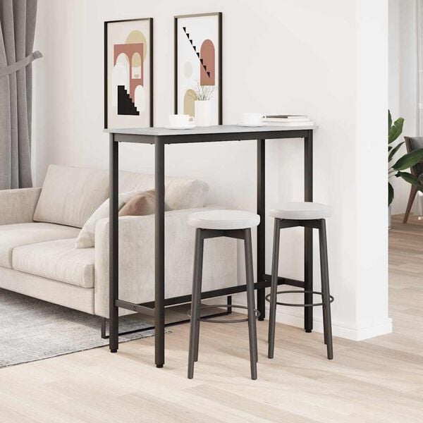 vidaXL tavolo Grigio Sonoma 100 x 40 x 100,5 cm