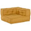 vidaXL Pouf Modulare Giallo 140x70x36 in Tessuto