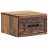 vidaXL Mobiletto da notte a muro Legno antico 34,5 x 33 x 20 cm