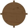 vidaXL Tavolino da Salotto Ambra &Oslash; 62,5x45cm in Legno Massello di Pino