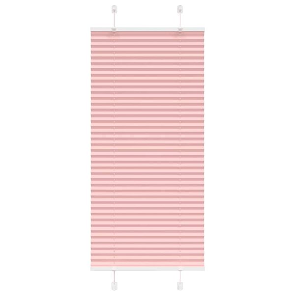 vidaXL Tenda Plissettata Rosa 55x150 cm Larghezza Tessuto 54,4 cm