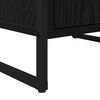 vidaXL Credenza Rovere Nero 81 x 36 x 150.5 cm Legno multistrato