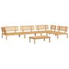 vidaXL Set Divano Pallet da Giardino 5 pz in Legno Massello di Acacia