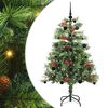 vidaXL Albero di Natale artificiale Verde 150 cm PVC e Metallo