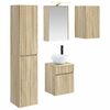 vidaXL Set di Armadi da Bagno 5 pcs Rovere Sonoma 43 x 16 x 62,5 cm