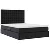 vidaXL Letto con Contenitore Nero 140 x 190 cm Pelle Sintetica