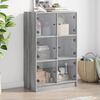 vidaXL Credenza con Ante Grigio Sonoma 68x37x109 cm Legno Multistrato