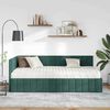 vidaXL Struttura Letto Angolare con Materasso 2 pcs Verde Velluto