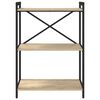 vidaXL Libreria Rovere Sonoma 60 x 30 x 85 cm Legno multistrato