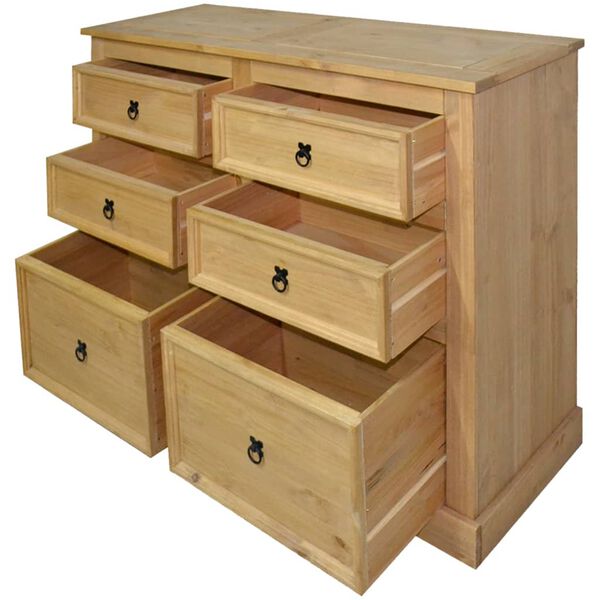 vidaXL Credenza Pino Messicano Gamma Corona 110x43x81 cm