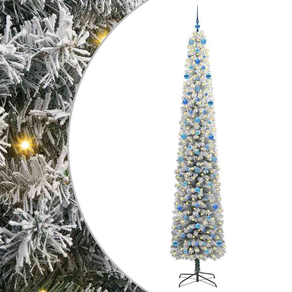 vidaXL Albero di Natale artificiale con 300 LED Verde 270 cm