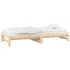 vidaXL Dormeuse Estraibile 2x(90x190) cm Legno Massello di Pino
