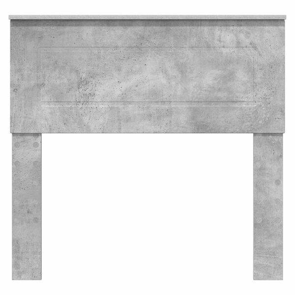 vidaXL Testiera Grigio cemento 90 cm Legno multistrato