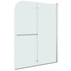 vidaXL Box Doccia Pieghevole a Libro 2 Pannelli in ESG 95x140 cm