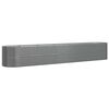 vidaXL Letto Giardino Acciaio Zincato 440x80x68 cm Grigio