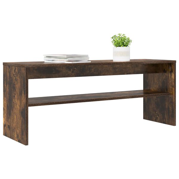 vidaXL Mobile TV Rovere fum&eacute; 100 x 30 x 40 cm Legno multistrato