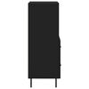 vidaXL Credenza Nero 34,5x34x90 cm in Legno Multistrato