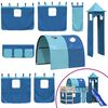 vidaXL Letto a Soppalco con Torre Bambini Blu 80x200cm Massello Pino