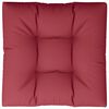 vidaXL Cuscino per Pallet Rosso Vino 80x80x12 cm in Tessuto