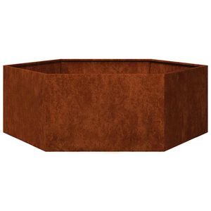 vidaXL Fioriera Ruggine 138x120x45 cm Acciaio Corten