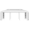 vidaXL Gazebo con Tetto Doppio 3x6 m Bianco