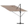 vidaXL Parasol Roma Talpa 286 x 285 x 265 cm Poliestere e Alluminio